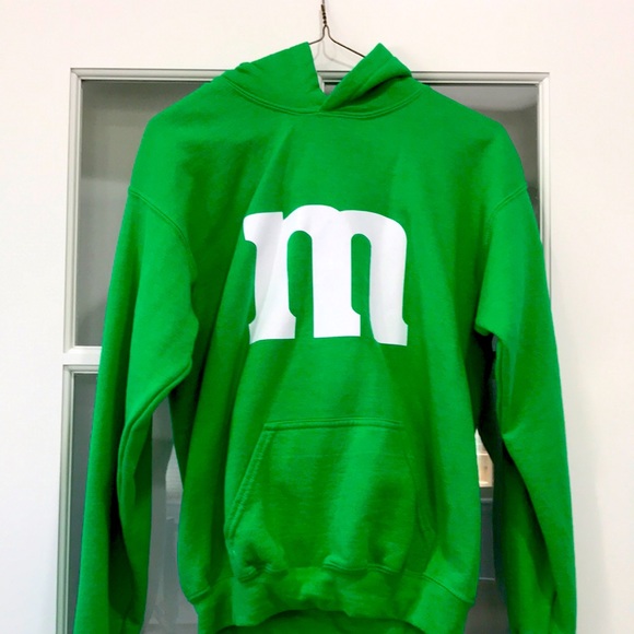 M&M'S Shirts & Tops Green Mm Hoodie Youth Xxl Worn Once Poshmark